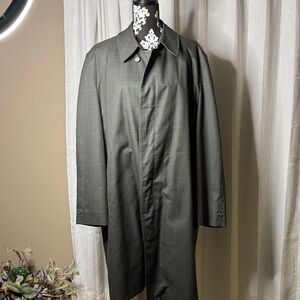 Elegant Charcoal Men's Trench Coat